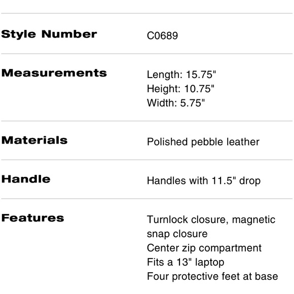 NWT Coach Willow Tote - Picture 6 of 12